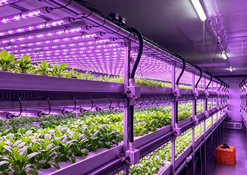 JE IP65 LED T8 etxebizitzen aplikazioak landare-fabriketan