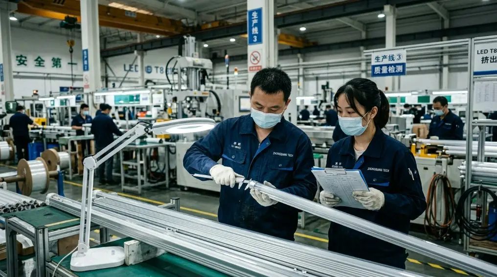 2026 Txinako LED T8 Tube Factory: PC-eko estalkiak eta aluminiozko oinarriak mundu mailako OEMentzat