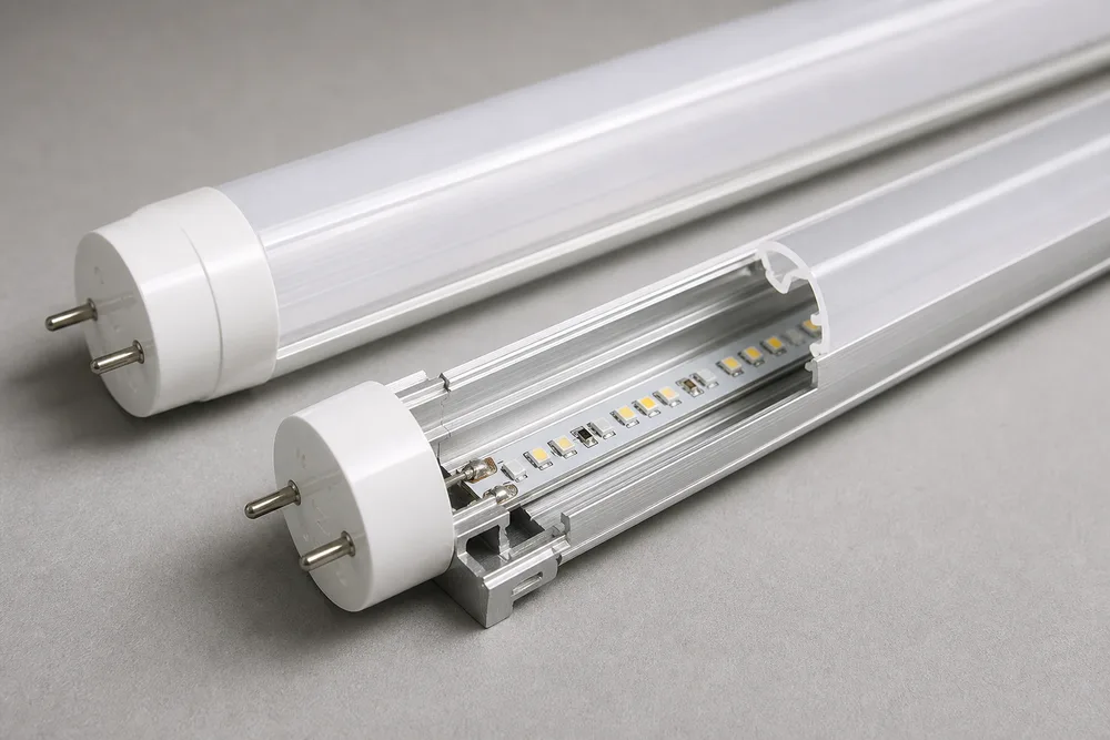 2026 LED T8 PC Kanpoko Hodia eta Barneko Aluminiozko Etxebizitza OEM eta Etiketa Pribaturako Hodi-Argia Muntaia