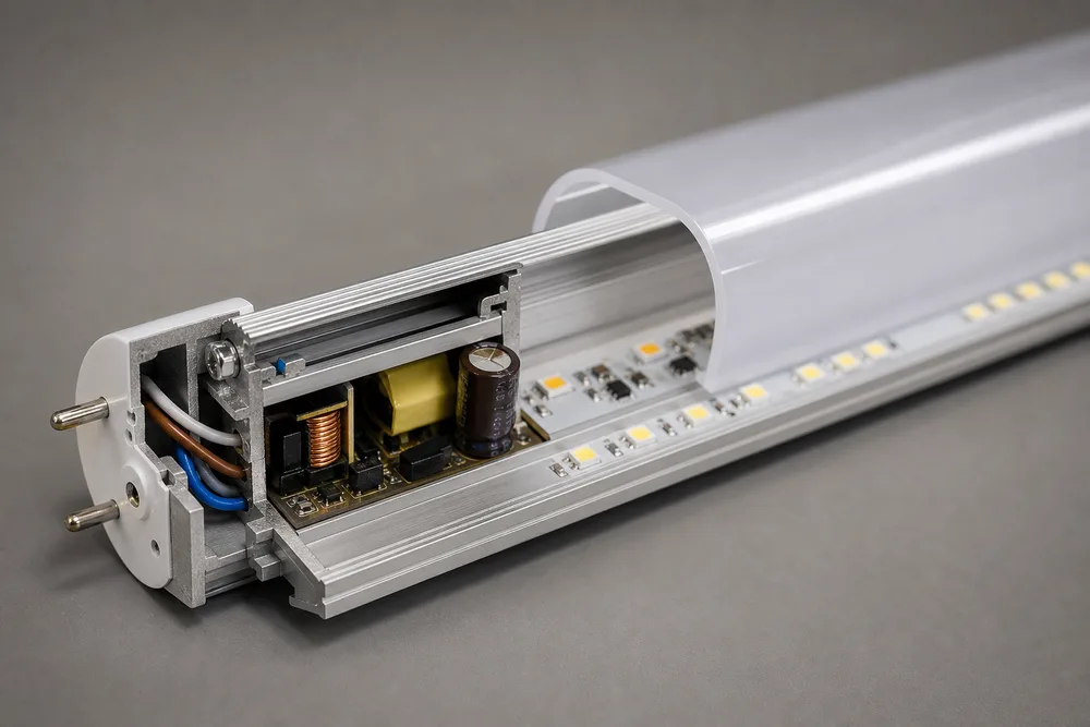 Zergatik aukeratu erdi aluminiozko eta erdi plastikozko T12 LED tutu-etxebizitza?